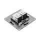 Механизм розетки RJ45 - 2шт, (cat5), чёрный Эпика EKF