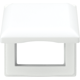 JUNG Откидная крышка 80,5 x 80,5 мм противоударная белая