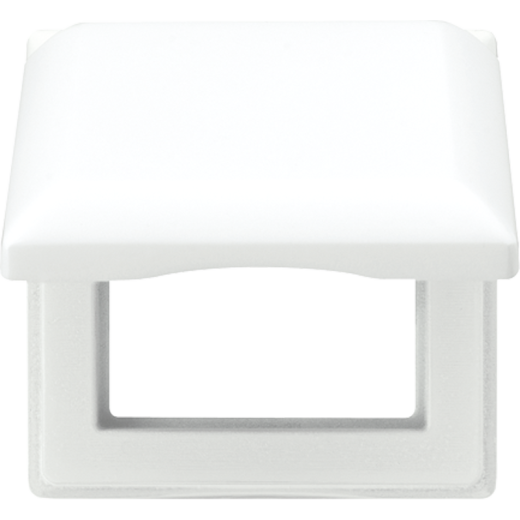 Откидная крышка 80,5 x 80,5 мм, противоударная, белая