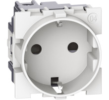 BT Living now Белый Механизм Розетка немецкого стандарта 2К+З 16А винт клеммы 2 мод.