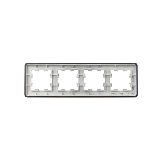 BRITE Рамка 4-мест. РУ-4-1-Бр металл титан RE IEK