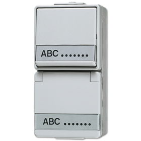 JUNG Штепсельная розетка SCHUKO для накладного монтажа с универсальным выключателем IP44