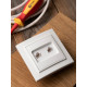 Розетка RJ-45 2-местная СП Минск белая EKF