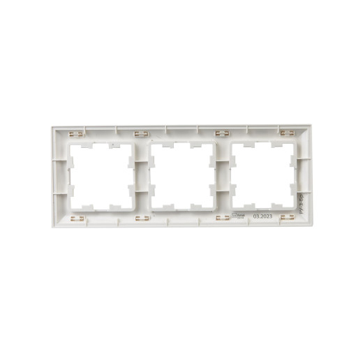 BRITE Рамка 3-мест. РУ-3-Бр бел./бел. IEK