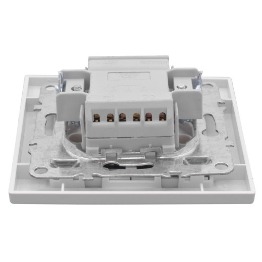 Минск Выключатель 2-клавишный СП с индикатором,10А, белый EKF Basic