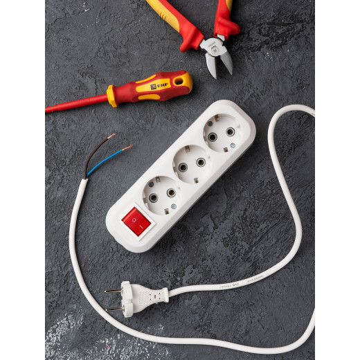 Колодка 3 гн. 16А 3,5кВт c выкл. с/з Эксперт EKF PROxima