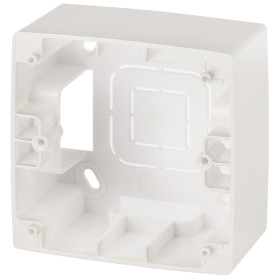 ЭРА 12-6101-15 Коробка наклад. монтажа 1 пост, Эра12, перламутр (20/200/1600)