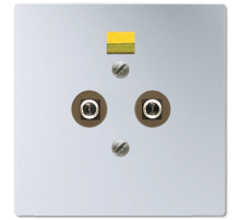 JUNG Штепсельная розетка для выравнивания потенциалов; алюминий