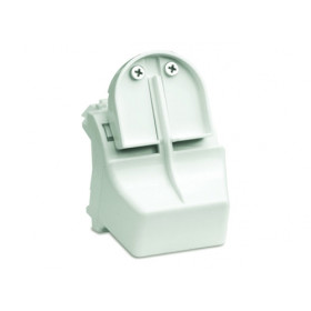 DKC Brava Адаптер для оптоволоконных разъемов 2хST, c системой пломбировки, белый, 2мод.