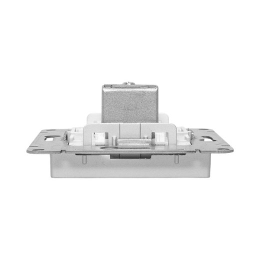 Механизм розетки TV, оконечная, алюминий Эпика EKF