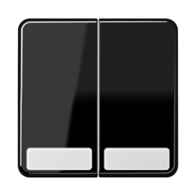 JUNG CD 500/CD plus Черная Клавиша 2-ая с полем для надписи