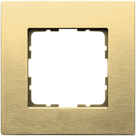 Рамка 1-постовая, алюминий Champagne Gold
