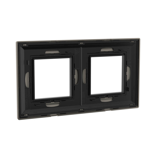 Рамка из металла 2 поста (4 мод.), Avanti, никелированная