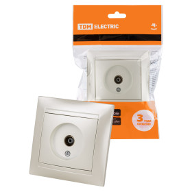 TDM Розетка телевизионная простая (0-2400МГц, 