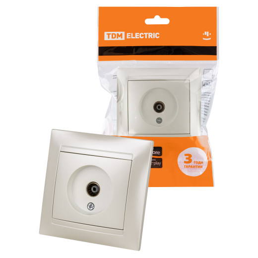 Розетка телевизионная простая (0-2400МГц, 