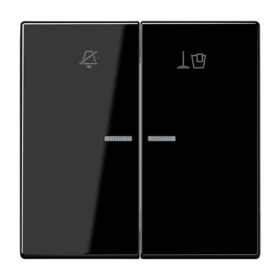 JUNG Клавиша для гостиничных выключателей 505KO5VEUM24 или 505KO5VEUM230, чёрный