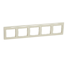 Legrand DIY Valena Слоновая кость Рамка 5-ая гориз..
