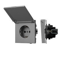 Arlight Механизм розетки влагозащищённый SCT-TENDO-MCP-PL-GR (230V, 16A) (-)