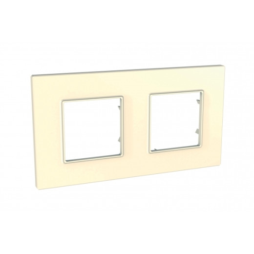 UNICA QUADRO РАМКА 2-постовая, БЕЖЕВЫЙ
