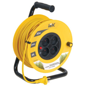 IEK Катушка УК30 с т/з 4 места 2Р/30м 2х0,75 мм2 