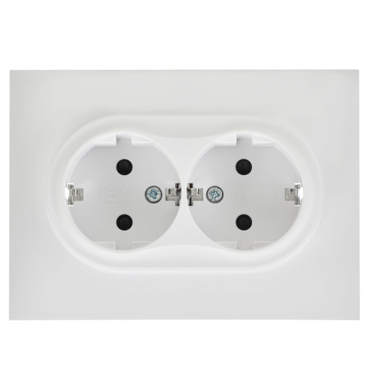 SKANDY Роз. 2-я с з/к/ш 16А в сб. SK-R07W арк. бел. IEK