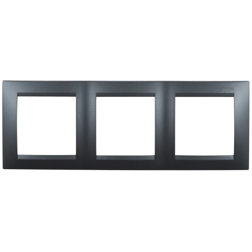 Рамка 3 поста, графит