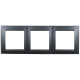 Рамка 3 поста, графит