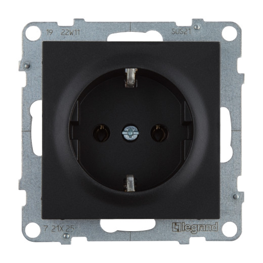 SUNO. Силовая розетка 2К+З 16А 250В.Винтовые зажимы. Цвет 