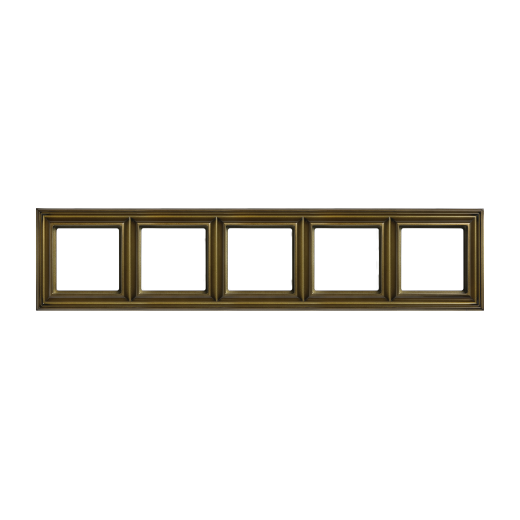 Рамка 5-поста, термопласт, антик, Eco Deco