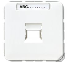 JUNG Крышка для модульных гнезд AMP с полем для надписи