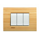 Livinglight Рамка прямоугольная, 3 модуля, цвет Бамбук