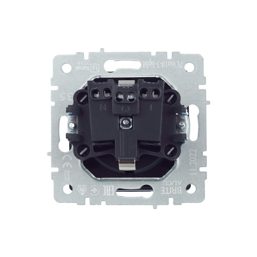 BRITE Роз. с з/к/ш с кр. 16А IP20 РСбш10-3-БрМ мар. IEK