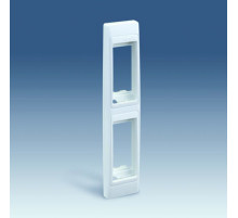 Simon 82 Centr. Графит Рамка 2-ая под 2 узких модуля (мех.), скрытый монтаж