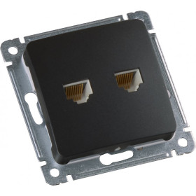 Hegel Мастер внутр Черная РСКК-440-08 Розетка компьютерная, механизм