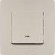 Выключатель одноклавишный с подсветкой/индикацией - Legrand Etika - 10А 250В безвинтовые зажимы - слоновая кость