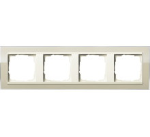 Gira Event Clear Песочный/Крем глянц Рамка 4-ая