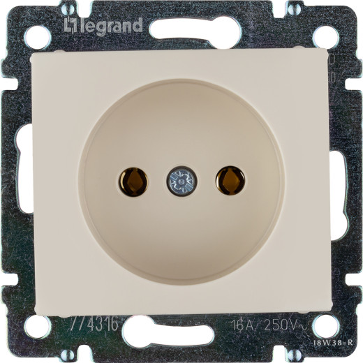 Розетка без заземления - Legrand Valena - без шторок 16А 250В винтовые зажимы - слоновая кость