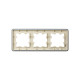 BRITE Рамка 3-мест. РУ-3-2-Бр стекло песчаный RE IEK