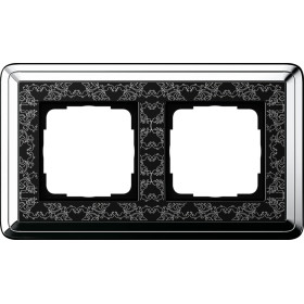 Gira ClassiX Art Хром/Черный Рамка 2-ая