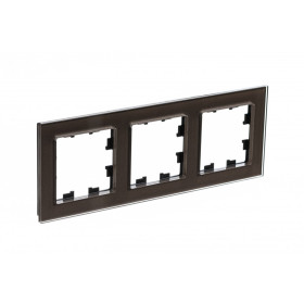 Systeme Electric AtlasDesign Nature Стекло мокко Рамка 3-ая