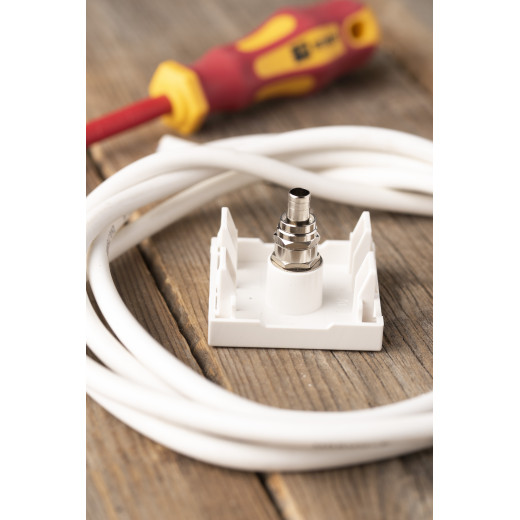 Розетка ТВ, 2 модуля EKF