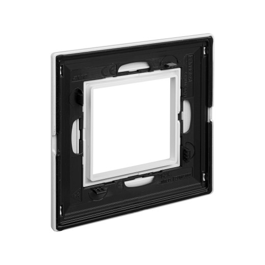 Рамка из металла 1 пост (2 мод.), Avanti, белая