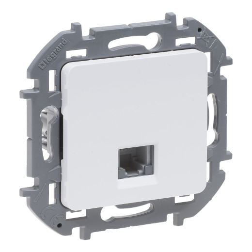 Розетка телефонная RJ11 - Legrand/Daccord Inspiria - белый