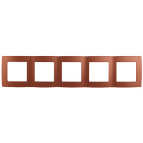 ЭРА 12-5005-14 Рамка на 5 постов, Эра12, медь (10/100/2500)