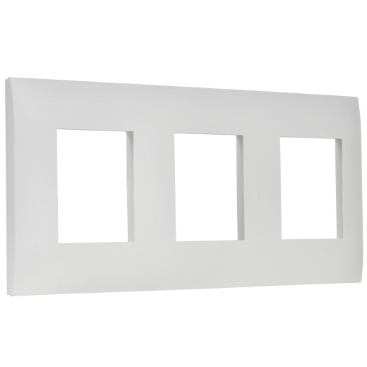 SKANDY Рамка 3-мест. SK-F03W арк. бел. IEK