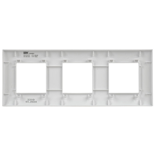 SKANDY Рамка 3-мест. SK-F03W арк. бел. IEK