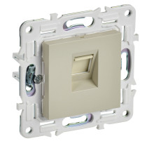 IEK SKANDY Бежевый Розетка компьютерная RJ45 кат.5E SK-K01B