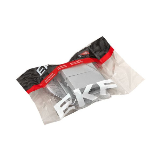 Механизм выключателя, двухклавишный, проходной, алюминий Эпика EKF