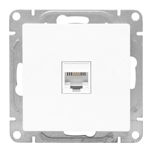 Механизм розетки RJ11, белый Эпика EKF