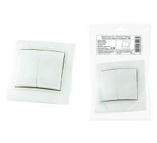 TDM Выключатель 2 кл. 10А белый 